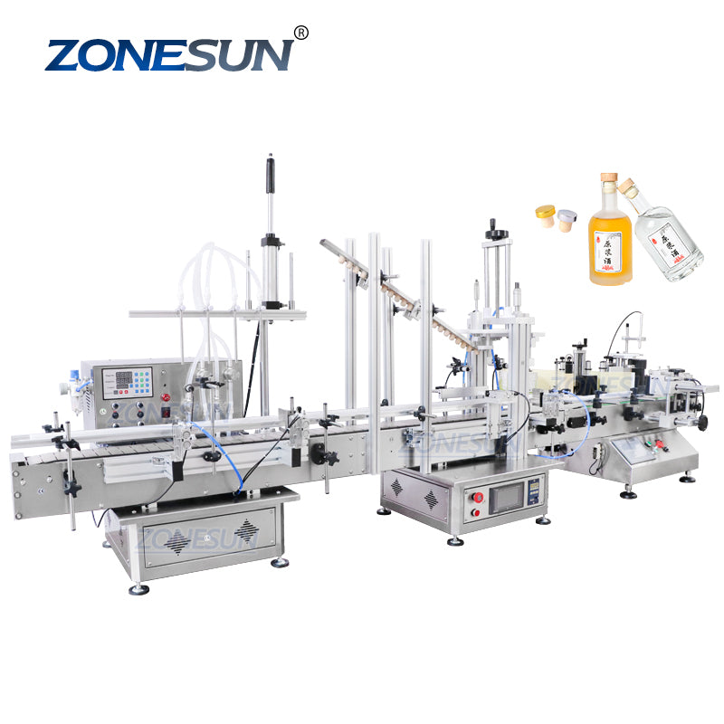 ZS-FAL180C Automatic Desktop Filling Capping And Labeling Machine