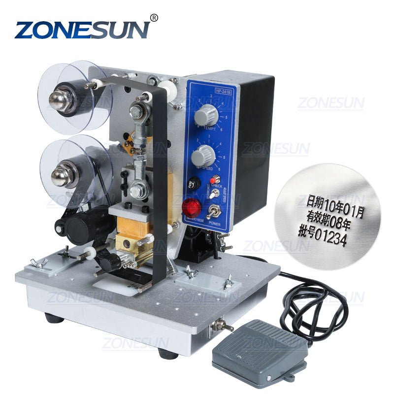 HP-241B Semi-automatic Electric Hot Stamp Ribbon Code Printer Ribbon C ...