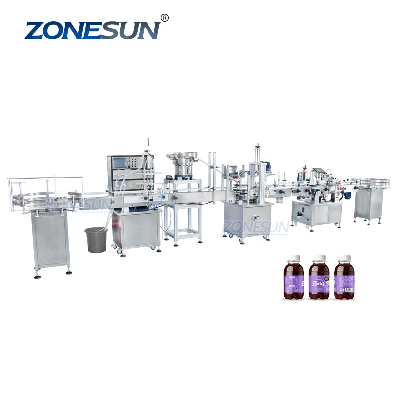ZS-FAL180P3 Automatic Filling Capping Labeling Machine