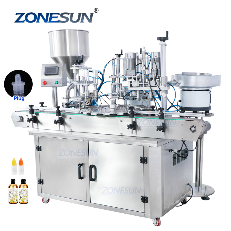 Rotary 4 In 1 Automatic Filling Capping Machine