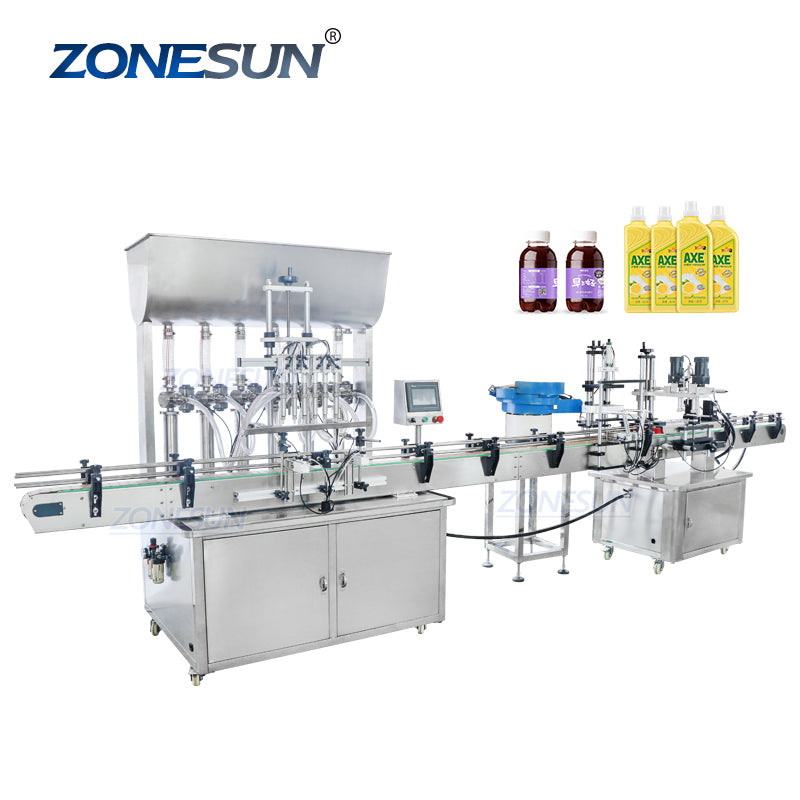 ZS-FAL180AP Automatic Paste Filling Capping Machine with Cap Feeder
