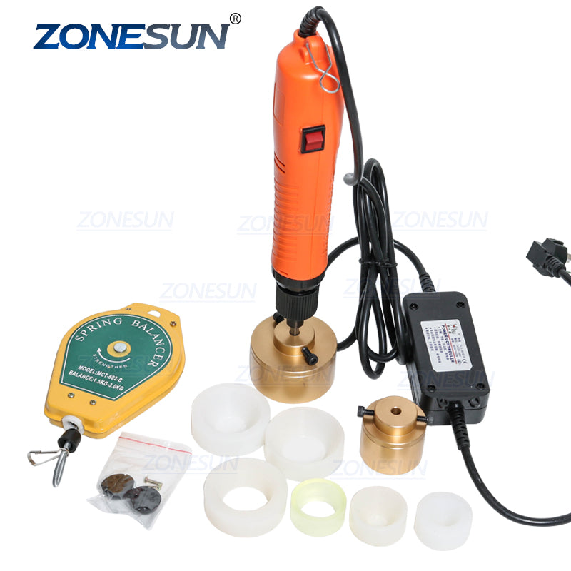 ZONESUN 10-50mm Large torque speed adjustable Capping Machine handheld