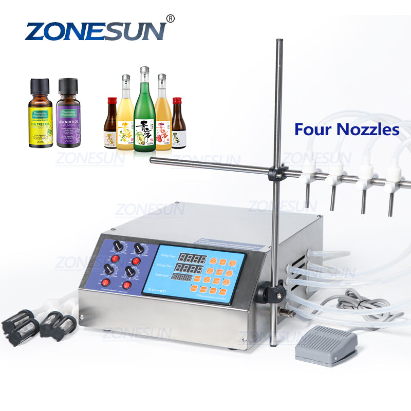 4 nozzles Bottle Liquid Filling Machine