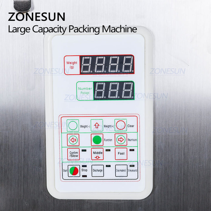 Control Panel of 9999g Granule Sachet Filling Machine