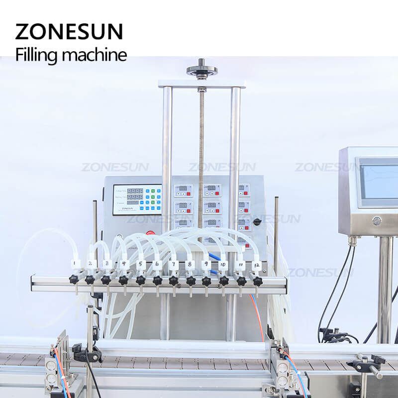 Filling Nozzle of Automatic 12Heads Liquid Filling Machine