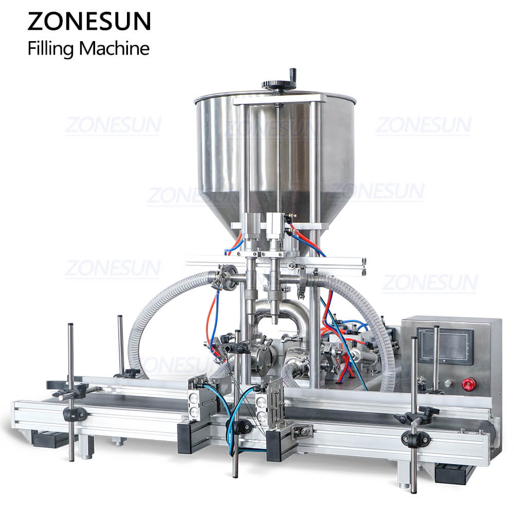 Automatic 2 Heads Thick Liquid Filling Machine