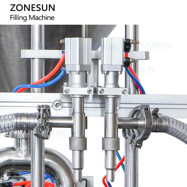Filling Nozzle of Automatic 2 Heads Paste Filling Machine