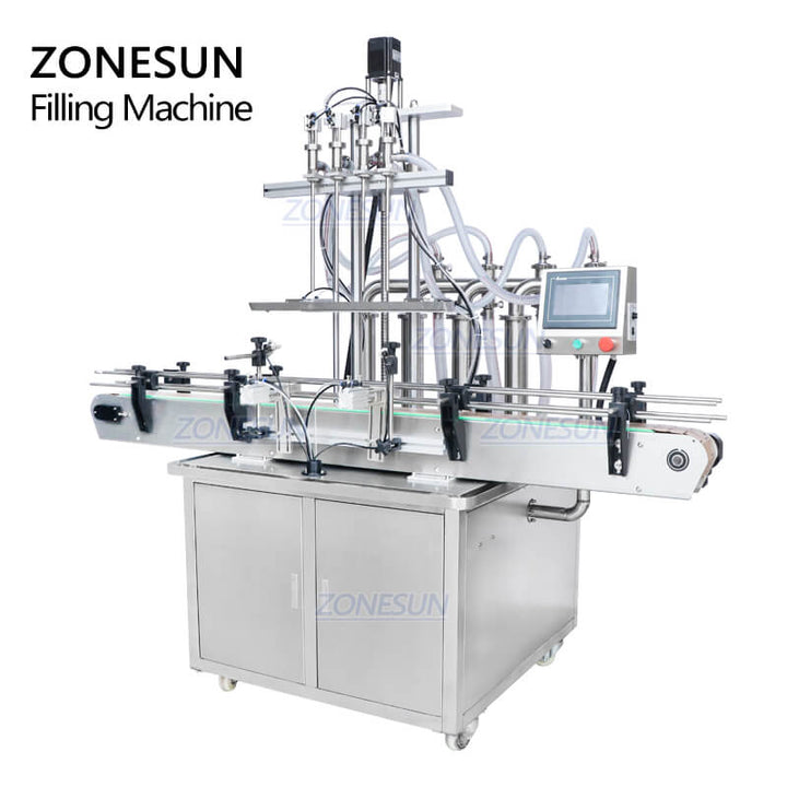 ZS-YT4T-4D Automatic Diving Nozzle Liquid Filling Machine