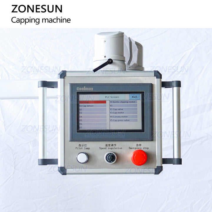 Control Panel of Automatic Spray Bottle Capping Machine