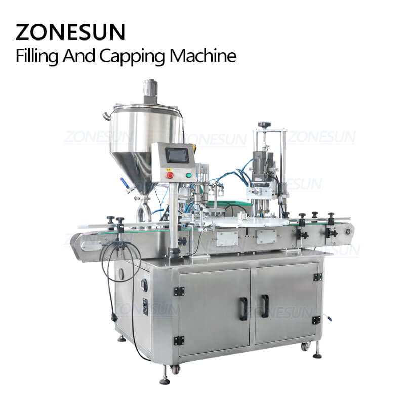 ZS-AFC3 Automatic 3 in 1 Filling and Capping Machine