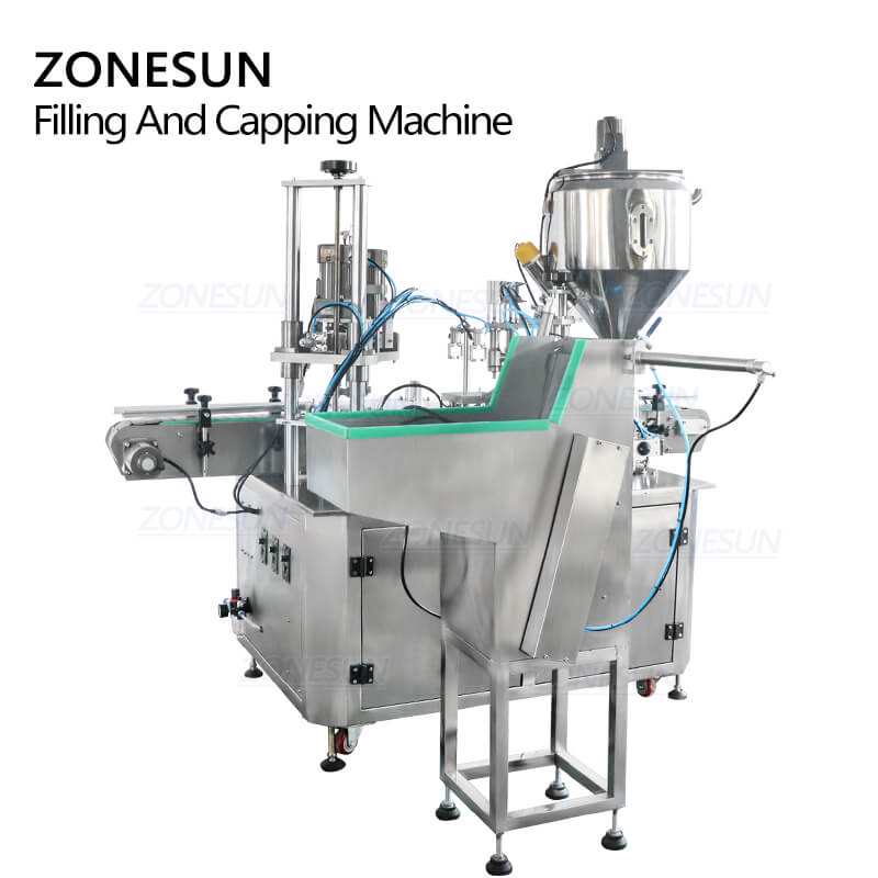 ZS-AFC3 Automatic 3 in 1 Filling and Capping Machine