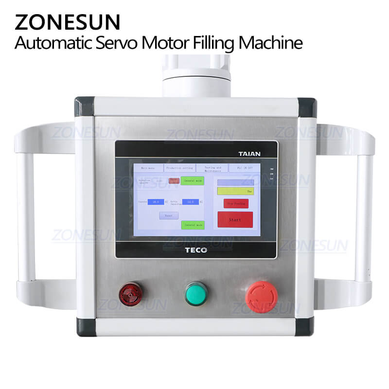 Control Panel of Automatic Shampoo Filling Machine