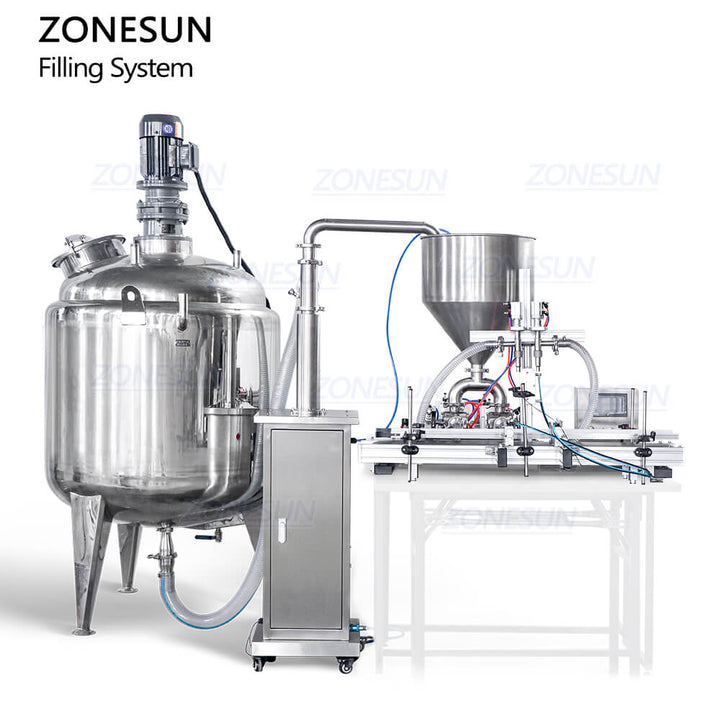 Automatic Thick Paste Filling Machine With Mixer