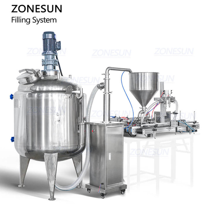 Automatic Paste Filler With Mixer Tank