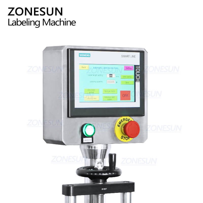 Control Panel of Automatic Jam Bottle Labeling Machine