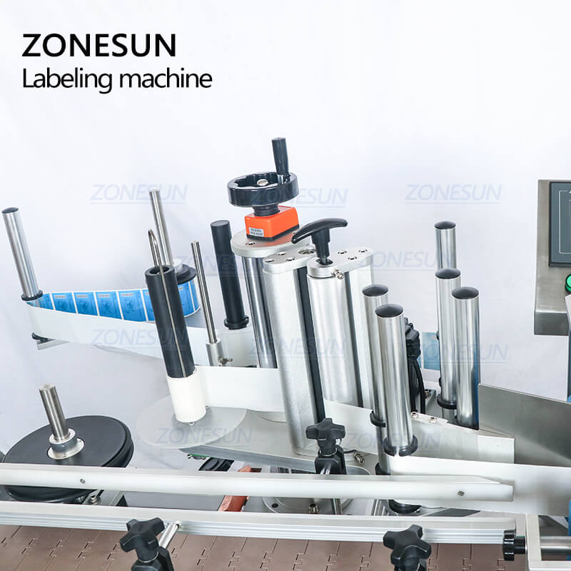 ZS-TB260 Round Bottle Single & Double Side Labeling Machine For Beverage Milk Juice Bottles