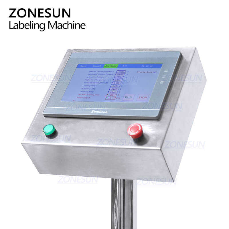 Control Panel of Top Bottom Side Labeling Machine