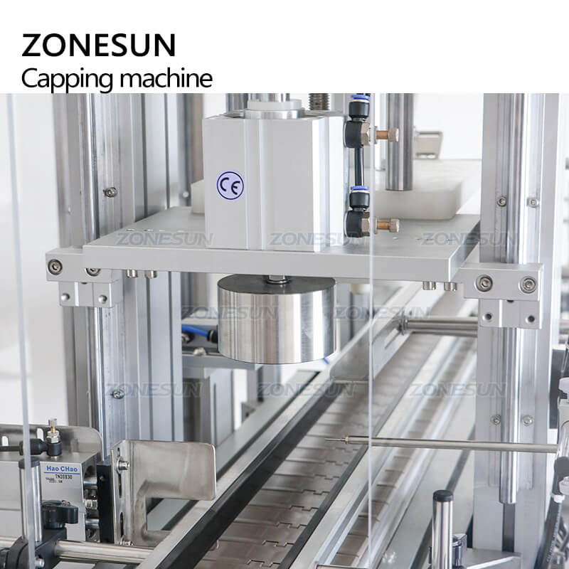 ZONESUN ZS-XG16D2 Automatic Linear Glass Liquor Wine Bottle T-Cork Bot