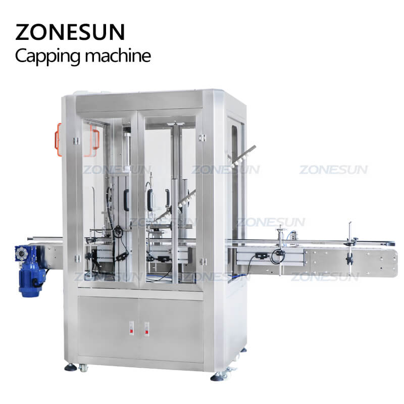 ZONESUN ZS-XG16D2 Automatic Linear Glass Liquor Wine Bottle T-Cork Bot