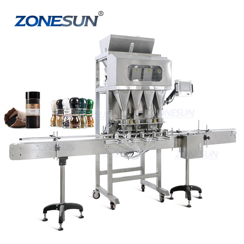 ZSGW4 Automatic Coffee Bean Bottled Spice Granule Rice Grains Weighin