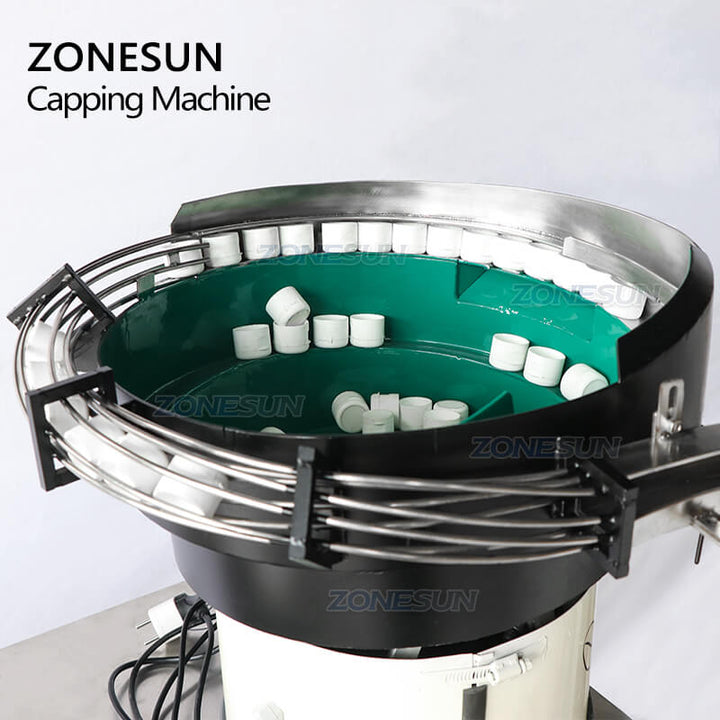 Cap Feeder of Desktop Bottle Capping Machine