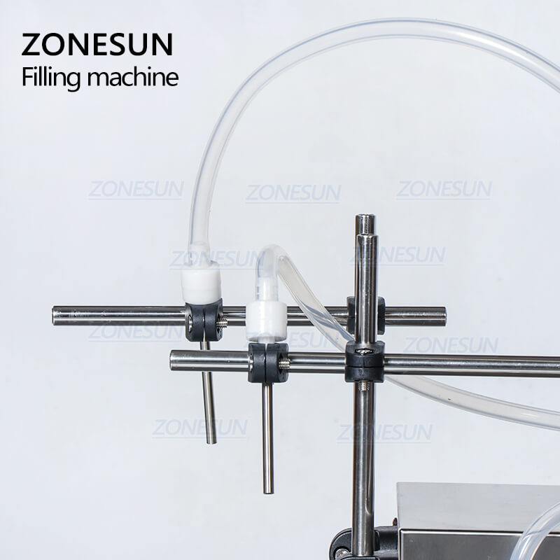 Filling Nozzle of Double Heads Magnetic Pump Filling and Weighing Machine