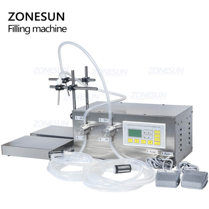 Double Heads Magnetic Pump Filling and Weighing Machine