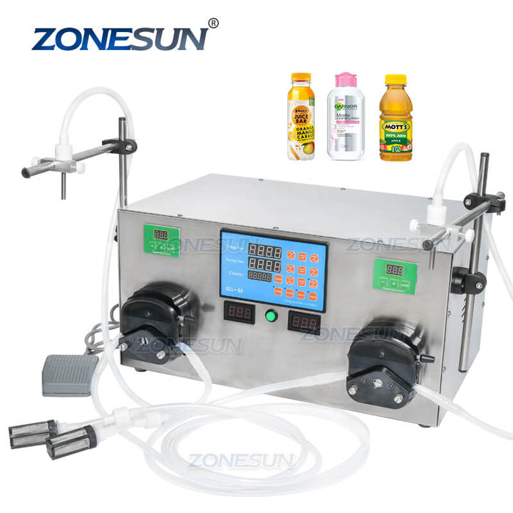 Double Heads Peristaltic Pump Filling Machine