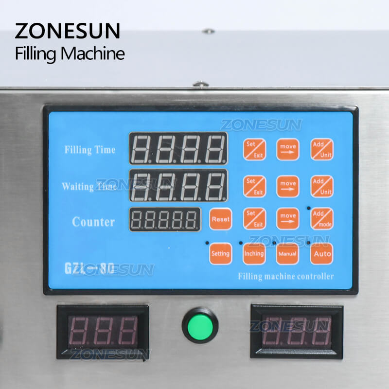 Operation Panel of Double Heads Peristaltic Pump Filling Machine