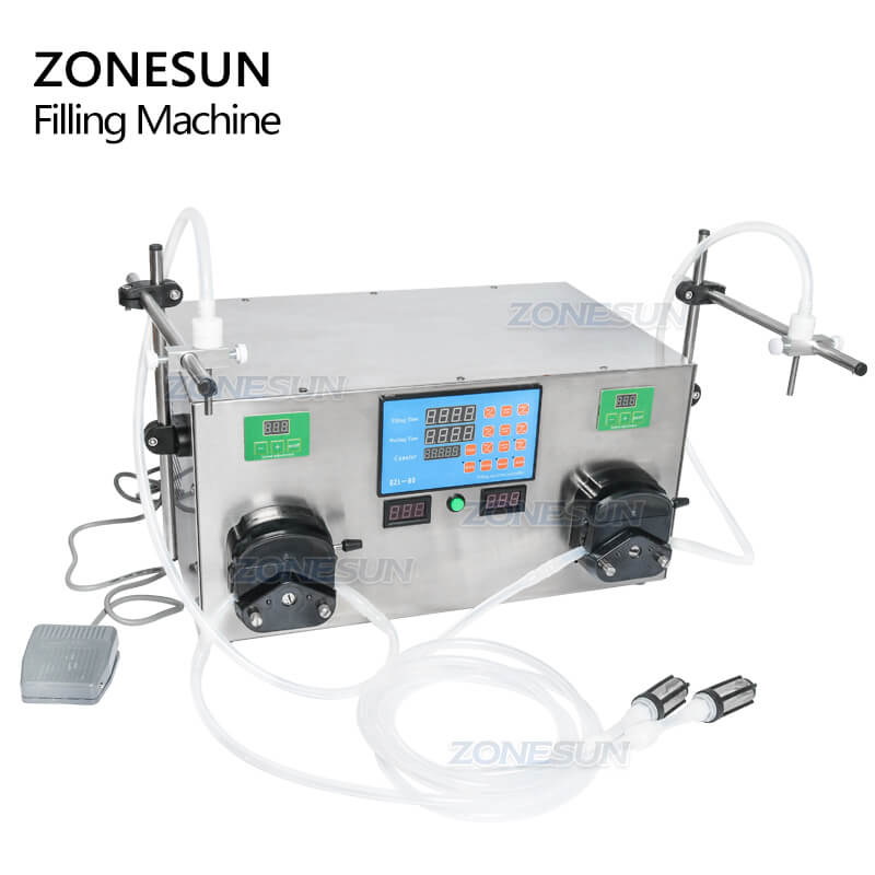 Double Heads Peristaltic Pump Filling Machine