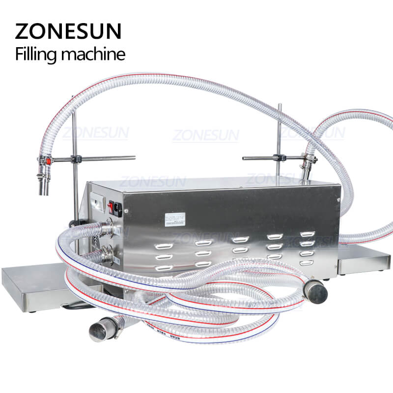 Contral panel of ZS-DP432W Double Nozzles Diaphragm Pump Filling Weighing Machine