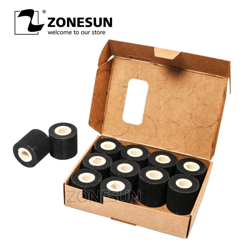 ZONESUN Free Shipping Energy Saving Black Hot Printing Ink Roll for MY-380F, Good Quality Hot Ink Roll, Black Hot Print Rolls 12 Roll - ZONESUN TECHNOLOGY LIMITED