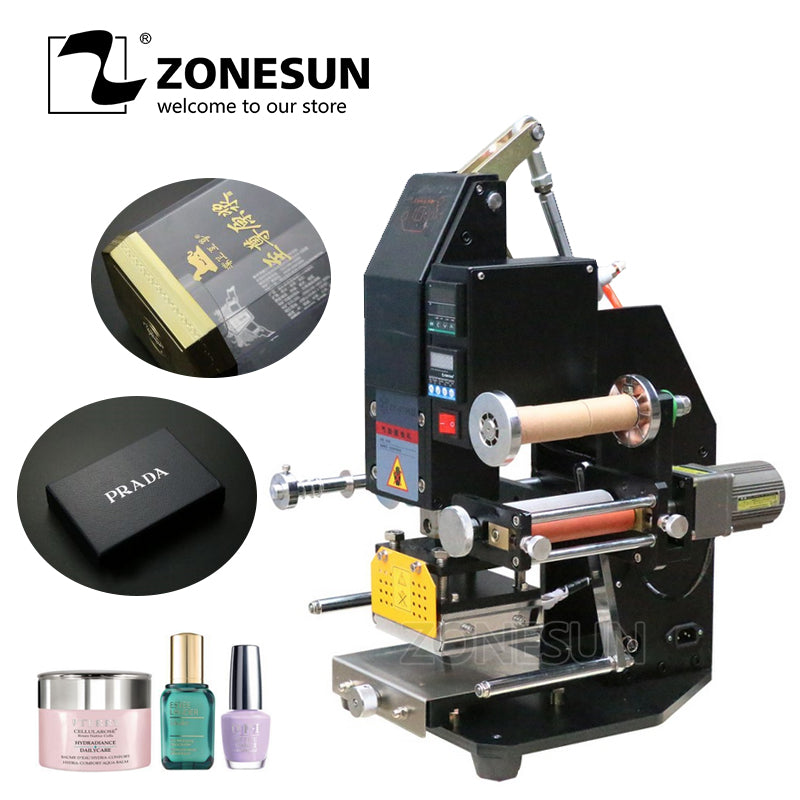 ZONESUN Pneumatic Automatic hot foil Stamping Machine,leather LOGO Creasing machine,LOGO stamper,Hot words machine - ZONESUN TECHNOLOGY LIMITED