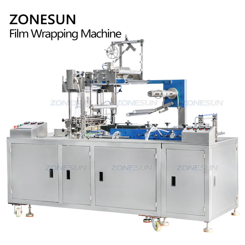 Facial Mask Box Film Wrapping Machine