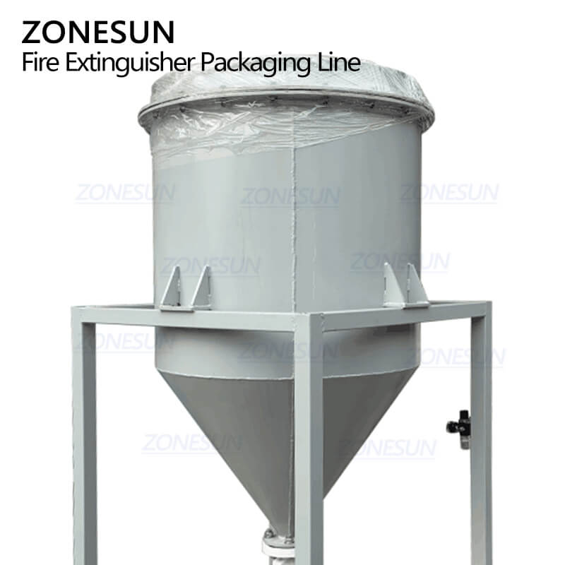 Capping Firefighting ZS-FE1 Automatic 4 Heads Fire Extinguisher Dry Powder Filling Capping ...