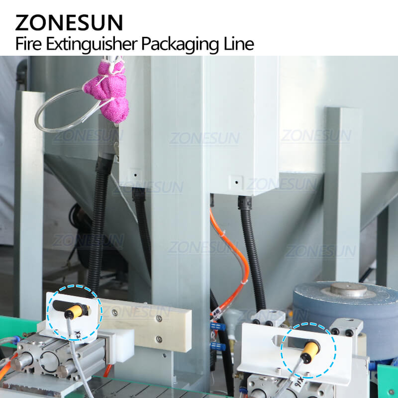Capping Firefighting ZS-FE1 Automatic 4 Heads Fire Extinguisher Dry Powder Filling Capping