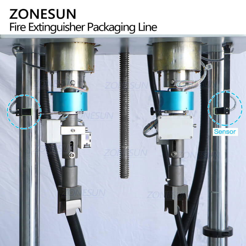 Capping Firefighting ZS-FE1 Automatic 4 Heads Fire Extinguisher Dry Powder Filling Capping