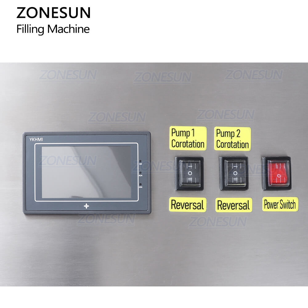 Control Panel of Gear Pump Filling Machine