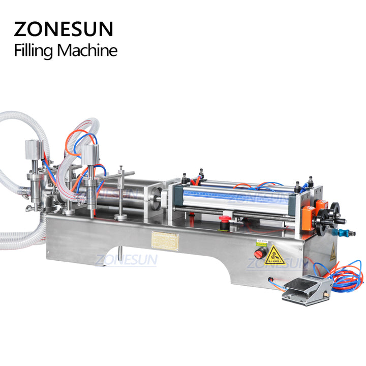 double nozzles fully pneumatic liquid filling machine