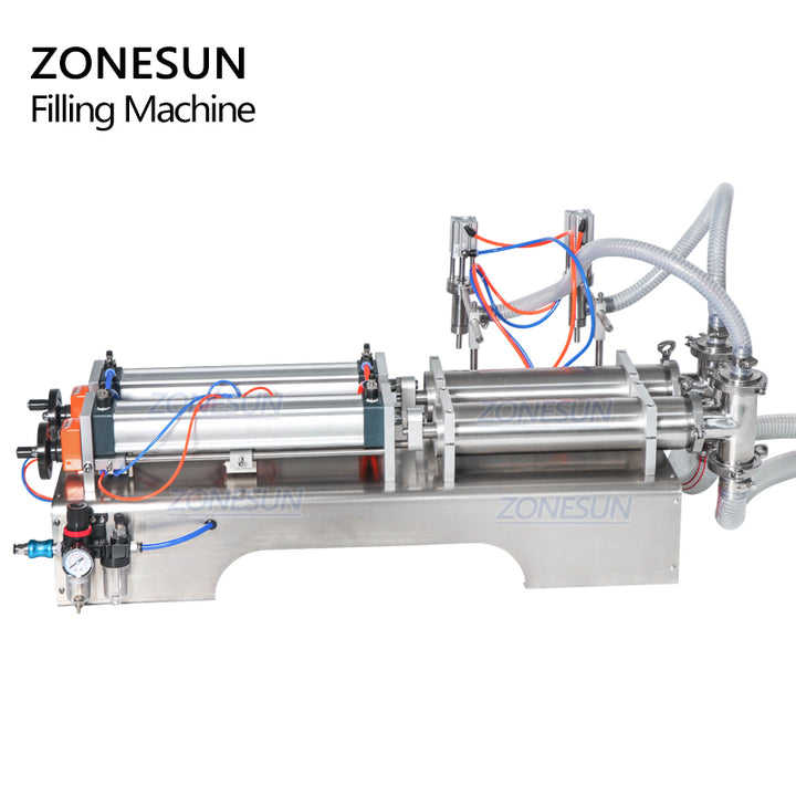 double nozzles fully pneumatic liquid filling machine