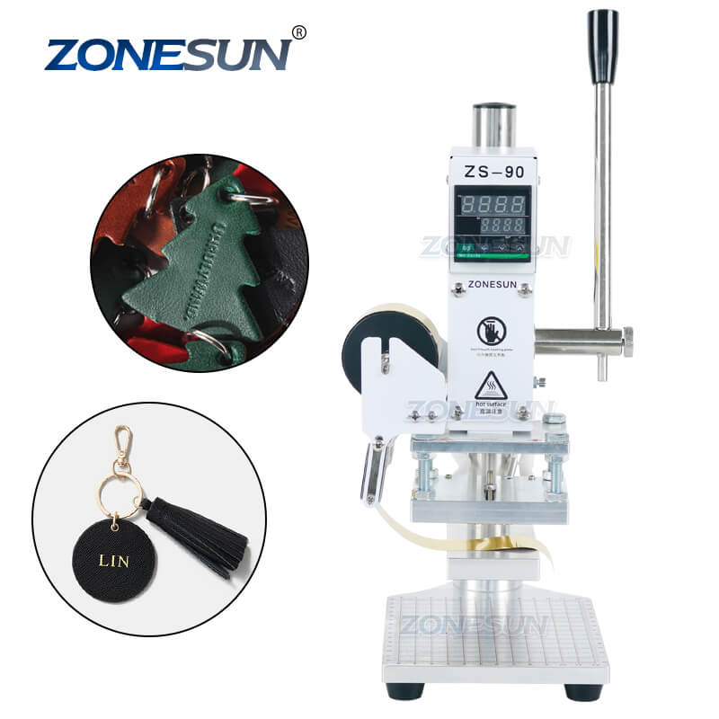 ZONESUN ZS-90AC Hot Foil Stamping Machine Manual Bronzing Embossing Ma