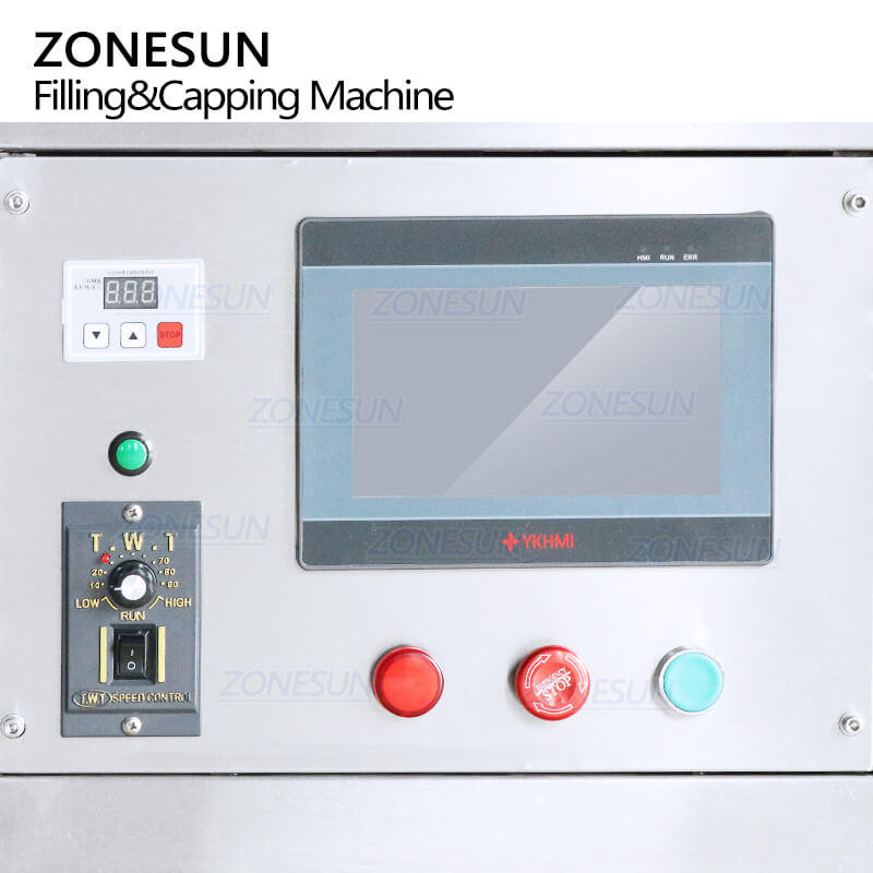 Control Panel of JOJOBA Oil Filling Capping Machine