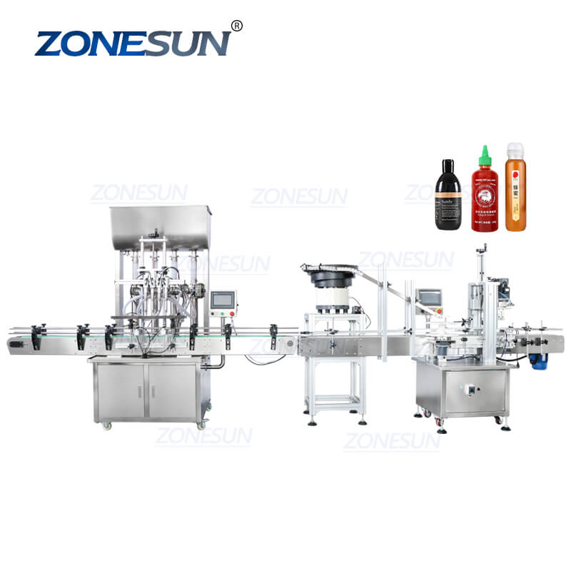 ZS-FAL180A7 Automatic Honey Jam Chili Sauce Tomato Paste Bottle Fillin