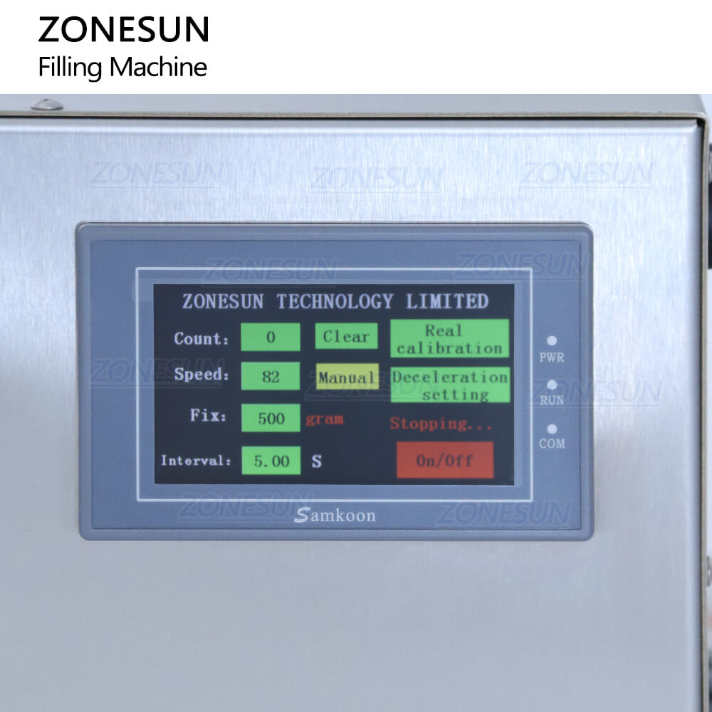 Control Panel of Large Flow Rate Filling Machine