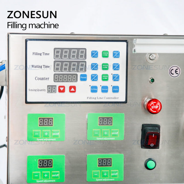 Operation Panel of Magnetic Pump Liquid Filling Machine