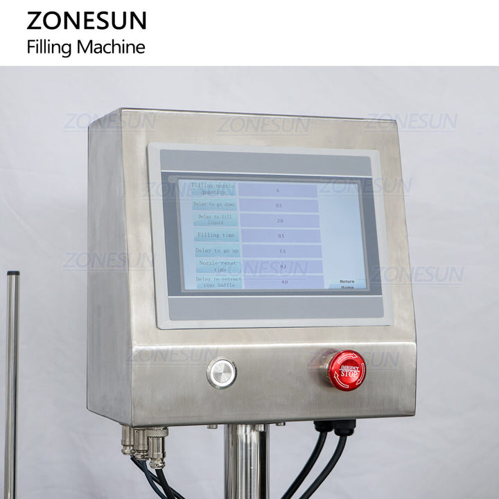 ZS-VTMP6P Automatic 6 Heads Magnetic Pump Care Solution Liquid Filling Machine For Ink Essential Oil