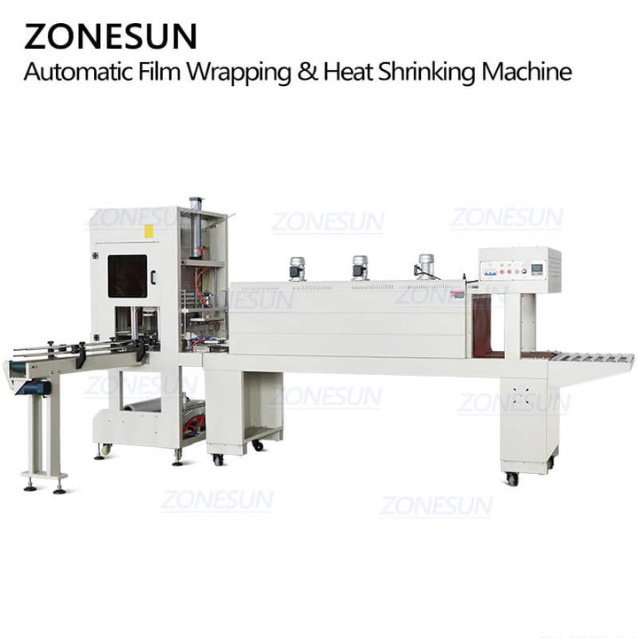 ZS-SPL4 Automatic Bottled Beverage Drinks Mineral Water Sleeve Film Wrapper Cutting Machine Heat Shrink Tunnel Machine