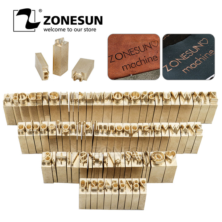 ZONESUN Metal Brass Mould Wood Leather Stamp Custom Logo Design Branding Plates Plastic Cake Bread Mold Heating Embossing Tool for ZS110 machine - ZONESUN TECHNOLOGY LIMITED
