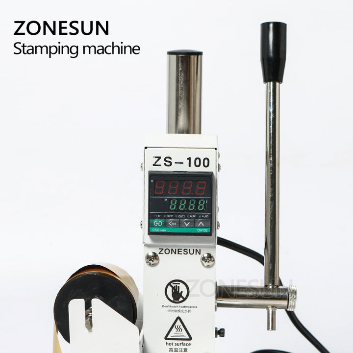 ZONESUN ZS-100B Dual Use Hot Foil Stamping Machine Manual Bronzing Machine For Pvc Card Leather Pencils Paper Stamping Machine - ZONESUN TECHNOLOGY LIMITED