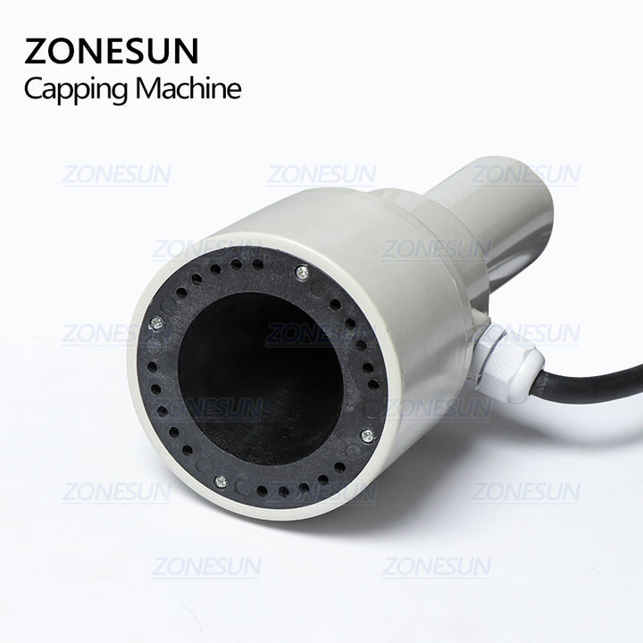 ZONESUN FK-300 Small Diameter Aluminium Foil Film Sealing Machine For Medicine Sharp Pointed Bottle Plastic Dropper Bottle - ZONESUN TECHNOLOGY LIMITED